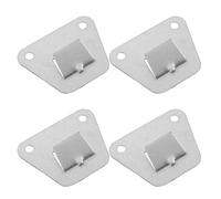 DIYEAH 4pcs Metal Range Hood Hanging Hooks Wall Mount Hood Hanger Plate Fixing Kitchen Ventilation Appliance Accessories for Range