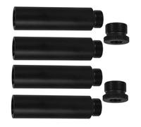 DIYEAH 4pcs Microphone Stand Extension Pipes Metal Adapters Mic Extension Tubes for Desk and Boom Arm Stands Compatibility for Live Streaming and Recording