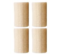 DIYEAH 4pcs Natural Loofah Body Cleaner Bath Brush with Comfortable Touch and Yellow Colour, Helps Skin Absorb Nutrition, for Exfoliating and Shower Use