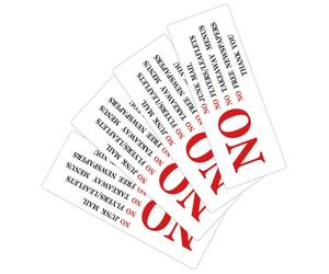 DIYEAH 4pcs No Leaflet Mailbox Stickers No Unsolicited Advertisements Decals Mailbox Sign Adhesive Direct Mail Sticker for Garden and Outdoor Use