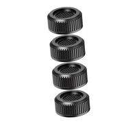 DIYEAH 4pcs Non-slip Automatic Washing Machine Anti-vibration Pads in Black, Polypropylene and Tpr Material, Shockproof Support for Refrigerators and Floors, Sturdy Appliance Stand