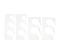 DIYEAH 4pcs Patchwork Sewing Ruler Set, Plastic Quilting Rulers for Fabric Cutting and Stitching, Multipurpose Acrylic Patchwork Tools for Diy Quilters and Tailors