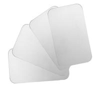 DIYEAH 4PCS Pet Cooling Pad Aluminium Board 10x6cm for Rabbit Hamster Chinchilla Hedgehog Summer Cooling Mat Heat Dissipation Ice Bed