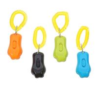 DIYEAH 4pcs Pet Training Clickers Dog Clicker Strap for Training Puppy and Cat for Obedience and Tricks
