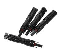 DIYEAH 4pcs Photovoltaic Fuse Holder Connector with Diode Ppo Protection Solar Panel Cable Connector Kit Black Solar Power System Component