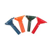 DIYEAH 4pcs Plastic Coin Sorting Funnels for Dimes and Nickels with Stackable, Funnel Shaped Design and Smooth Surface, Efficient Sorting and Stable Tilt Structure for Bank and Coin