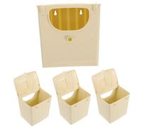 DIYEAH 4pcs Plastic Parakeet Nesting Box Bird Breeding Cage Nest House for Small Birds Finch Lovebird Cockatiel Mating with Hanging Design