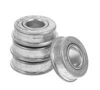 DIYEAH 4pcs Precision Flanged Steel Bearings for Riding Mower Wheels Sealed High Performance Lawn Mower Wheel Bearings for Agricultural Machinery Smooth Quiet Operation Replacement