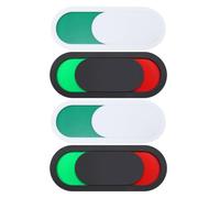 DIYEAH 4pcs Privacy Slider Door Sign Vacant Occupied Indicator Sign, Glass, 4x1.6, for Office Meeting Room and Restroom, Easy Installation, Visibility, Privacy Indicator