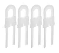 DIYEAH 4pcs Proof Cabinet Locks Cabinet Door Locks White Abs Easy to Use Added Security Safety