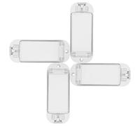 DIYEAH 4Pcs Proof Wall Switch Covers for - Toggle Light Switch Protector Plates, Safety Push to Start Button Lock, Decorative Protective Guard for Bedrooms and Playrooms