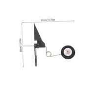 DIYEAH 4pcs Rc Plane Tail Wheel Assembly Lightweight Gear Wheels for Model Aircraft DIY Projects Stable Support Undercarriage Replacement Compatible with Rc Aircraft Below