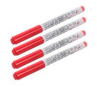 DIYEAH 4pcs Red Permanent Markers for Tombstone and Stone Surfaces, Waterproof and Fast Drying Paint Pens with Anti-slip Grip and UV Protection, for Paint Restoration in Sunny Regions