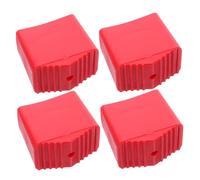 DIYEAH 4pcs Rubber Ladder Feet Pads Non-Slip Anti-Slip Protector Caps for Step and Extension Ladders Fit Wear-Resistant Foot Mats for Tile Surfaces