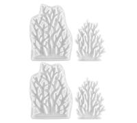 DIYEAH 4pcs Seaweed Silicone Mold: Seaweed Mold Marine Themed Mould - Under The Sea Mould for Jewelries Table Decoration Polymer Clay Crafts Making