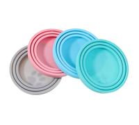 DIYEAH 4pcs Silicone Sealing Cap Pet Food Can Lids for Cat Dog Wet Food Container Reusable Cat Can Cover