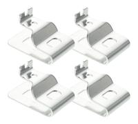 DIYEAH 4pcs Silver Iron Drill Belt Clip Hook with Sturdy Tape Measure Holder, Power Tool Belt Clip for Secure Tool Organizing in Construction and Mechanical Work
