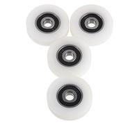 DIYEAH 4pcs Sliding Door Roller Wheels Replacement Set for Cabinet and Closet Organizer with Nylon and Steel Construction, Weather Resistant Design and Quiet Operation, for Home