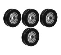 DIYEAH 4pcs Sliding Door Roller with U Type Wheel for Windows and Furniture, Pom Material with Stable Structure and Efficient Performance, for Daily Life and Replacing Old Accessories