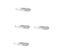DIYEAH 4pcs Sliding Ticket Holder Rack for Kitchen and Restaurant Wall Mount Receipt Clamp with Screws Practical Order Slide Check Rack for Busy Catering and Food Service