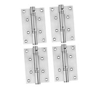 DIYEAH 4pcs Stainless Steel Automatic Self Closing Door Hinges Hidden Spring Loaded Design for Bedroom Study High Load Capacity Silent Operation Precision Mechanical Structure for Smooth