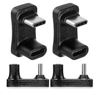 DIYEAH 4pcs U Shape Type C Adapter Angled Plug Compatible with Phones Laptops Data Transfer No Driver Required Durable Connection for USB Type C Devices