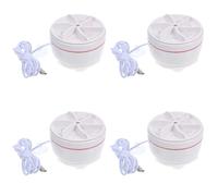 DIYEAH 4pcs Ultrasonic Washer Portable Mini Laundry Machine Material Easy to Use