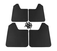 DIYEAH 4pcs Universal Truck Mud Flaps, Flexible Splash Guard for Pickup | Bendable SUV Black Mud Fenders, Pickup Mud Flaps with Screws for Off-Road, Van, Car, Protects Body Paint