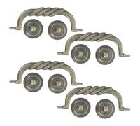 DIYEAH 4pcs Vintage Zinc Alloy Drop Bail Drawer Pulls for Cabinet and Dresser, Antique Bronze Style Handles Featuring Wear and Corrosion Resistance, for Home DIY Projects and Bringing