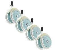 DIYEAH 4pcs Walker Wheels Replacement Universal Silent Trolley Caster Wheels for Prams and Strollers Detachable Mint Green