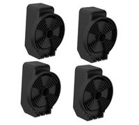 DIYEAH 4pcs Wall Mount Speaker Brackets for Smart Voice Assistant Dot Foldable Black Surround Sound Speaker Mounts with Sturdy Support Easy Installation Space-saving Audio Holder for Home