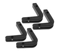 DIYEAH 4Pcs Wall Mounted Barbell Rack Heavy Duty Steel Holders for Weight Plates Storage and Home Gym Workout Organisation