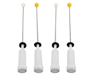 DIYEAH 4pcs Washing Machine Suspension Rod Kit with Springs, 22.2" Anti-vibration Shock Absorber Replacement Parts for Washer Tub Balancing Compatible with Haier, Laundry Appliance Repair