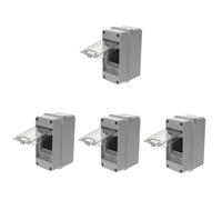 DIYEAH 4pcs Way Weatherproof Electrical Distribution Box with Transparent Window Circuit Protection Enclosure for Indoor and Outdoor Power Management