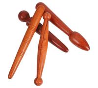 DIYEAH 4pcs Wooden Handheld Massage Tool Set for Home Use Featuring Reflexology Sticks and Foot Massager Wellbeing with Traditional Chinese Medicine Design