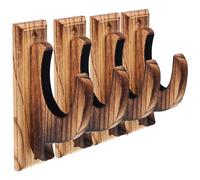 DIYEAH 4Pcs Wooden Wall Mount Sword Holder Multi-Function Sword Display Rack Space-Saving Decorative Organizer with Stable Wood Material Easy Installation