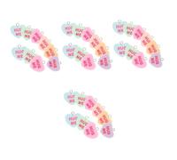 DIYEAH 4sets Heart Shape Charms for Jewelry Making Romantic Dangle Pendant Craft Supply for Bracelets Necklaces Key Chains Durable Resin Material for Valentine's Day 14pcs*4