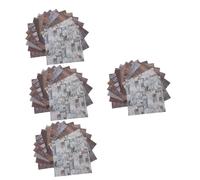 DIYEAH 4sets Vintage Wood Grain Background Scrapbook DIY Paper for Crafting Durable Decorative Material for Photo Albums Journals Greeting Cards Gift Boxes and Origami Projects 24sheets*4