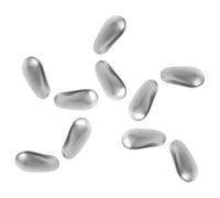 DIYEAH 5 Pairs Pure Titanium Eyeglasses Nose Pads Waterdrop Shape Silver Ultralight Anti-Slip Screw-in Nose Cushions for Glasses Repair and Comfortable Wear