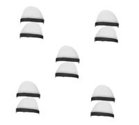 DIYEAH 5 Pairs Safety Caps Labor Protection Shoes Plastic Metatarsal Guards Anti-Collision Puncture-Resistant Foot for Industrial Work Environments White