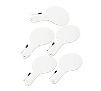 DIYEAH 5 Pcs Thickened Handheld Double-Sided Dry Erase Boards with Markers Whiteboards for Students Classroom Interaction Wood Construction Easy to Clean Mini Writing Signs