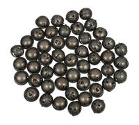DIYEAH 50 Pcs Rustic Iron Christmas Jingle Bells with Star Cutout Farmhouse Holiday Bell Decorations for Christmas Tree Ornaments DIY Crafting Vintage Style for Festive Home Decor