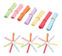 DIYEAH 50 Pcs Writing Paper Scrolls Creative Paper Rolls for DIY Decoration, Can be Opened and Written, for Message a Bottle or Wishing Notes Random Color