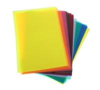 DIYEAH 50 Sheets Colored Cellophane Sheets Translucent Multi-colored Film for Preschool Crafts DIY Light-filtering Wrapping Paper Cut Art Supplies for Educational and Decorative Use