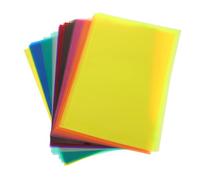 DIYEAH 50 Sheets Colored Cellophane Wrap Paper Translucent Wrapping Sheets for Preschool Crafts DIY Light Diffuser Film Educational Art Supplies