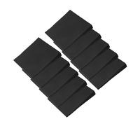 DIYEAH 500 Sheets Black Self-adhesive Note Pads with Strong Adhesion for Office School and Home Use Removable Memo Stickers for Desks Refrigerators and Laptops High Contrast Message Pads