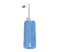 DIYEAH 500ml Nasal Rinse Bottle Plastic Nasal Cleaning Bottle with 2 Nozzles One-button Water Flow Control for Adults and Children