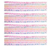 DIYEAH 500pcs Decorative Origami Paper: Colorful Star Folding Strips - Glitter & Foil Sheets for - Craft Supplies for Parties Classroom Activities
