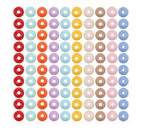 DIYEAH 500pcs Round Acrylic Beads: 8mm Mixed Color Craft Charm - Solid Pastel Spacer Beads - DIY Jewelry Making Supplies for Bracelets Necklaces Phone Chains