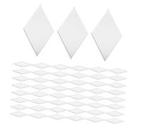 DIYEAH 500pcs Silver Irregular Mirror Mosaic Tiles Self-Stick Craft Mirrors for DIY Projects Easy Install Polished Glass Pieces for Home Decor Brightness Enhancing Wall and Furniture